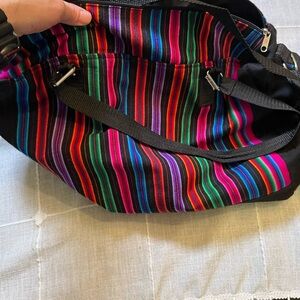Multicolor Striped Women's Bag